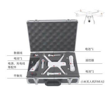 

Portable Shockproof Bag For Xiaomi Fimi A3 RC QUADCOPTER RC DRONE Carrying Case Aluminum Hard Travel Protect Case Storage