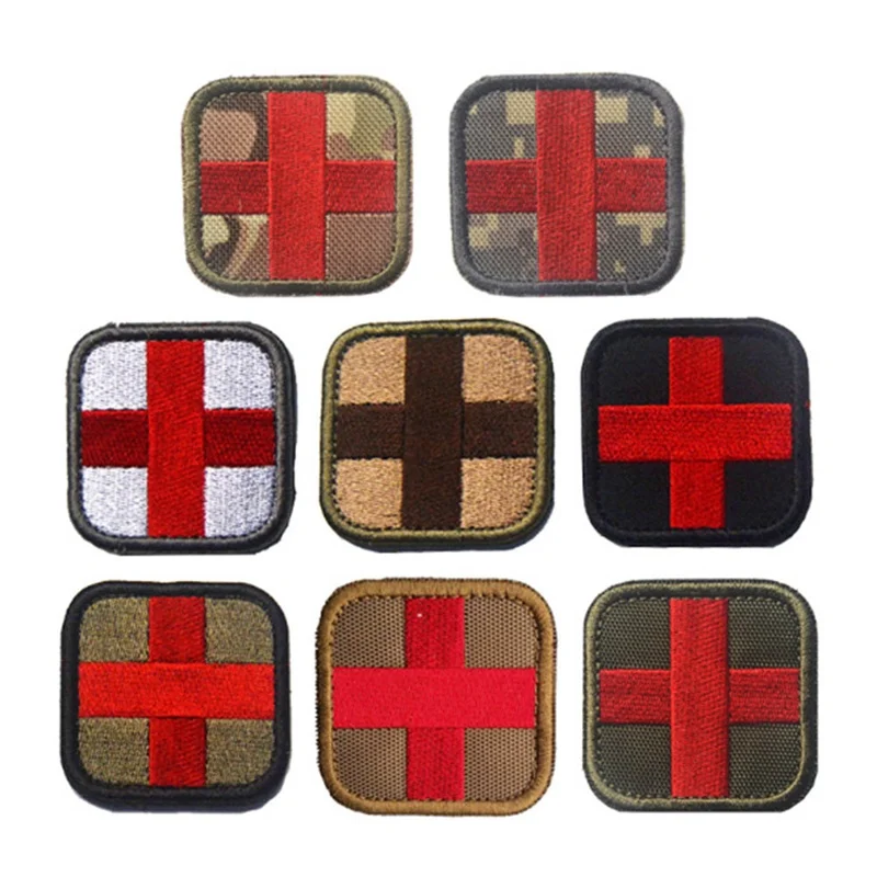 

Medical Patch Medic With Magic Backpack Sticker Fabric Army Morale First Aid Emergency Cloth Cross Badge Military Medical Patch
