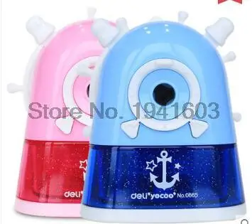 

2017 1 Pcs Deli Colored 0665 magic kids holidays gifts cute cosmetic hand manul pencil sharpeners mechanical machine stationery