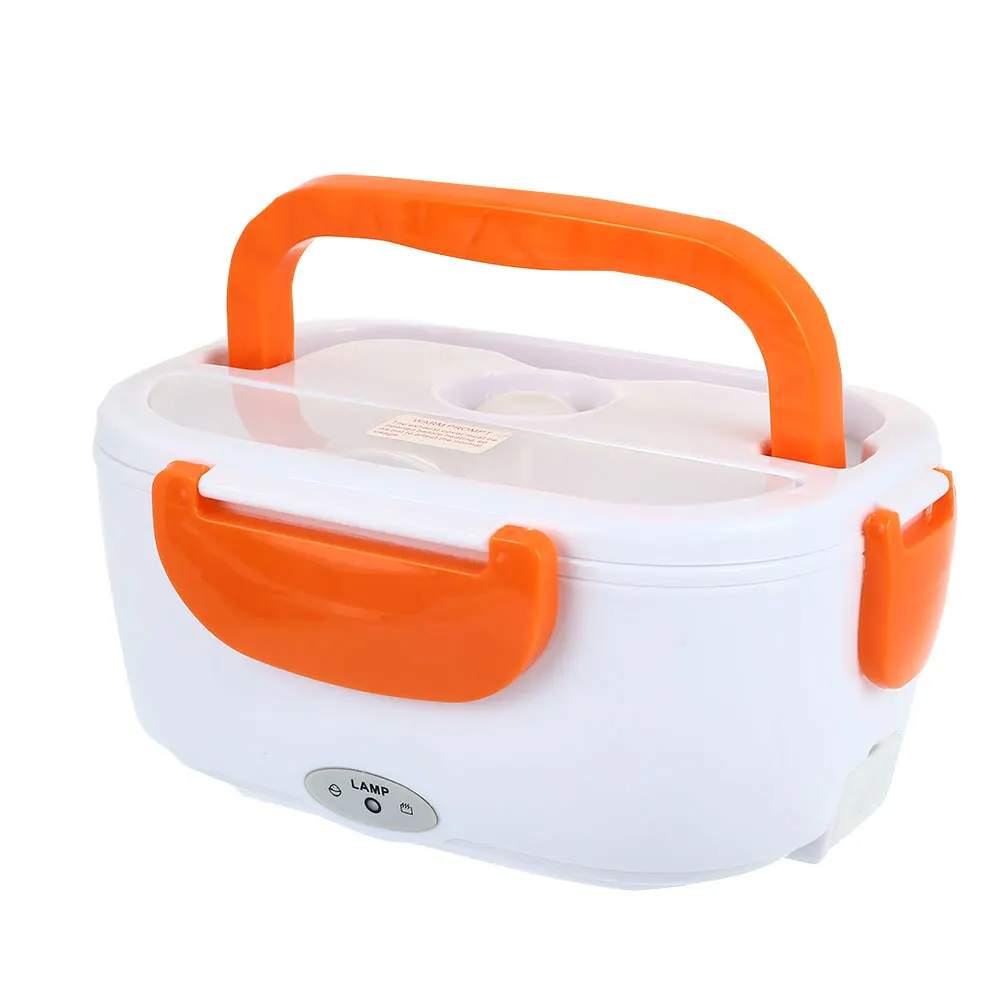 Портативный Электрический нагревательный пластиковый Ланч-бокс пищевой контейнер пищевой теплее для детей 4 пряжки наборы посуды