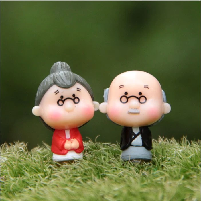 かわいい漫画ロマンチックな愛の物語永遠おじいちゃんおばあちゃん人形ファンコpopアクションフィギュア人形diyギフト用子供や恋人 Gift Stand Gift Wrapgift Bags Free Shipping Aliexpress