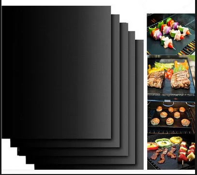 

Grill Mat Set of 3-100% Non-stick BBQ Grill & Baking Mats - FDA-Approved, PFOA Free, Reusable and Easy to Clean