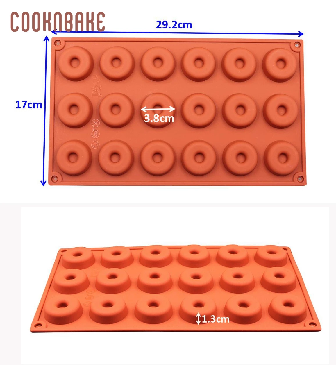 COOKNBAKE силиконовая форма в виде пончика мини пончик для шоколада печенья