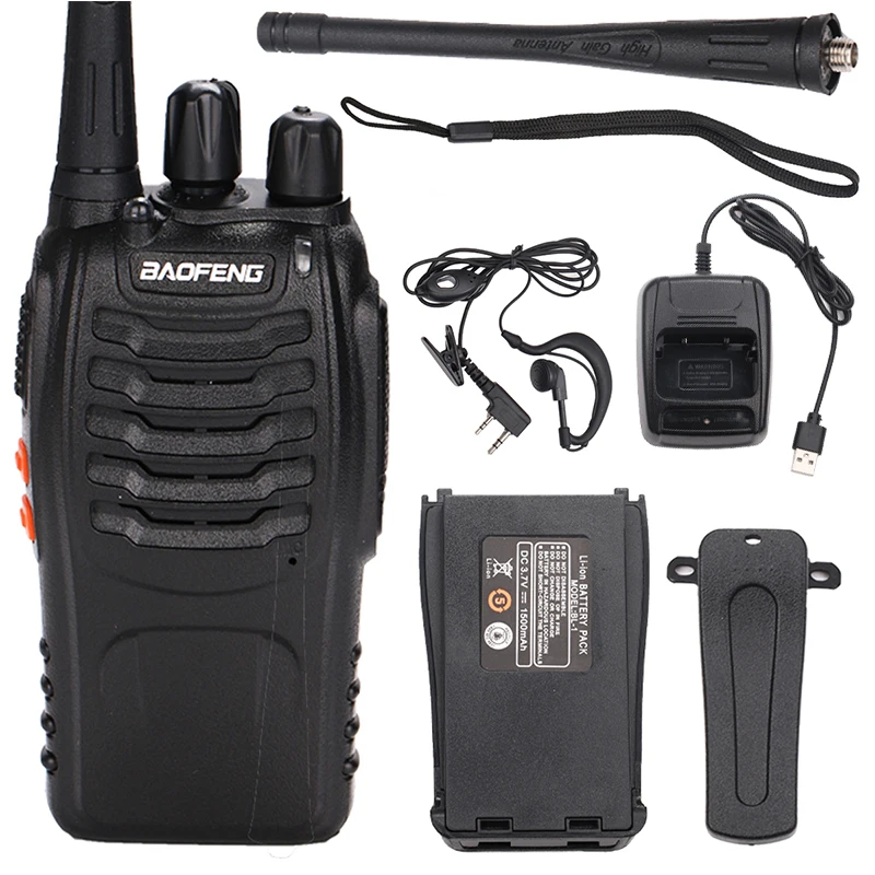 2 шт. BaoFeng мини иди и болтай Walkie Talkie “иди USB зарядное устройство адаптер BF 888S UHF 400 470
