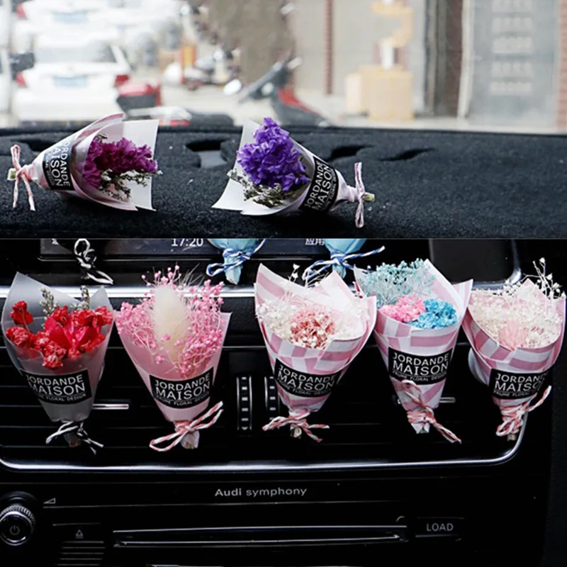 

Car Interior Air Freshener Creative Eternal Flower Air Conditioning Outlet Perfume Lovely Ornaments