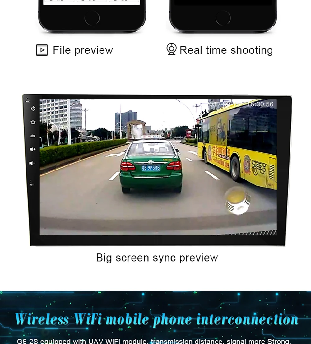 AZGIANT Wifi Скрытый цифровой видеорегистратор для автомобиля 1080 p HD Запись ночного видения цифровой, с дистанционным управлением