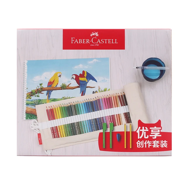 Faber Castell Colored Pencils Super Soft, Set of 100, Round Water