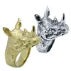 Rany&Roy Newest Rhinoceros Ring 316L Stainless Steel Fashion Jewelry Protect Rhinoceros Ring 1
