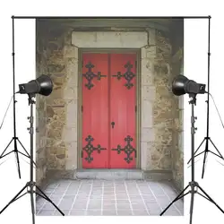 5x7ft древний Фотофон с изображением замка красный дверной проем Свадьба Ретро фотостудия фон