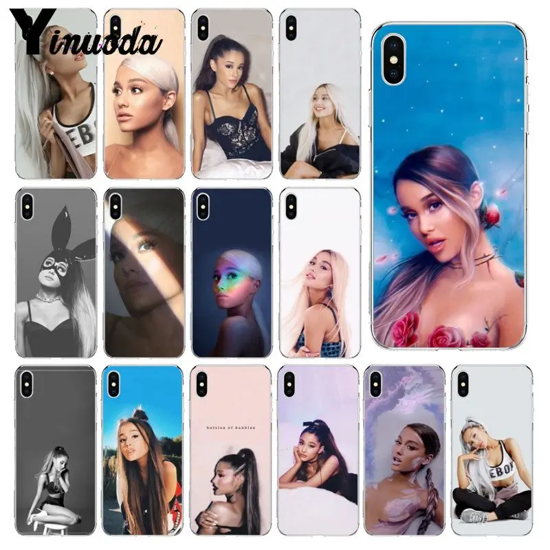 

Yinuoda ariana grande DIY Luxury High-end Protector Case for Apple iPhone 8 7 6 6S Plus X XS MAX 5 5S SE XR Cover