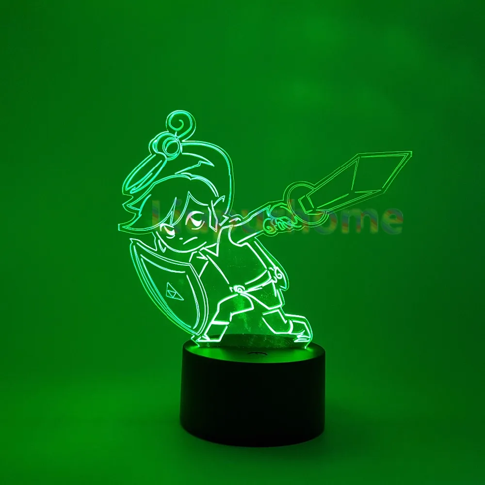 Светодиодный 3d светильник legenда о Зельде меняющий цвет|night light|light nightvisual lighting |