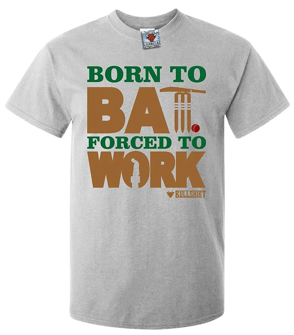 Мужская футболка Born To летучая мышь для работы с Крикетом Спортивная игры в