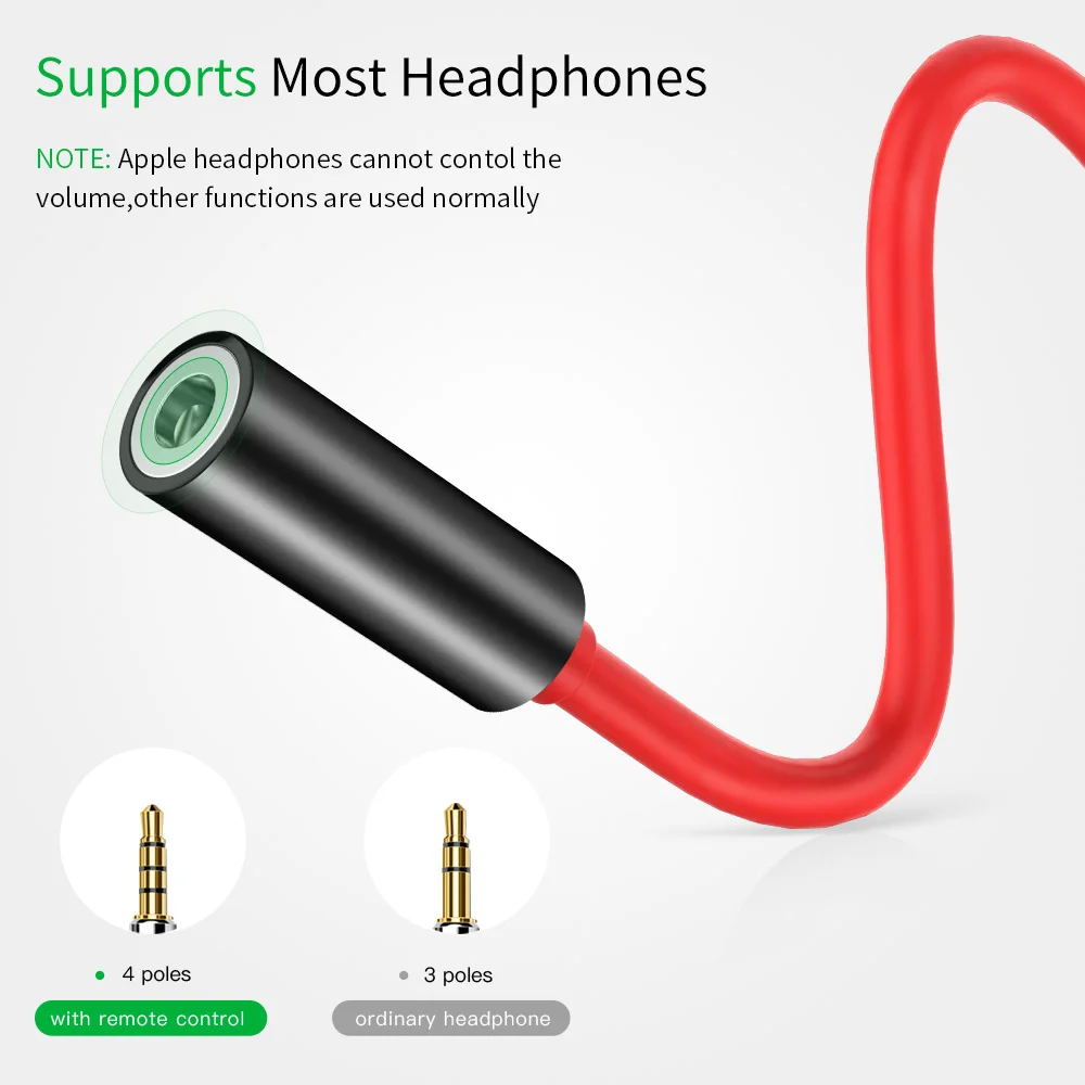 Type C 3.5 Jack Earphone Cable USB C to 3.5mm AUX Headphones Adapter For Huawei mate 20 P20 pro Xiaomi Mi Samsung S9 Audio cable