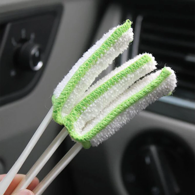 

OGE Car Clean Brush Double Ended Car Blind Part Cleaning Air Conditioner Vent Slit Brush Instrumentation Dusting Car Accessories