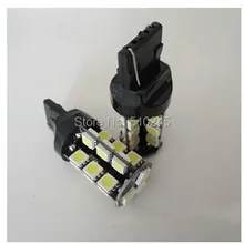 100x 7440 27 SMD красный Canbus OBC без ошибок сигнала автомобиля 27 Светодиодный свет лампы