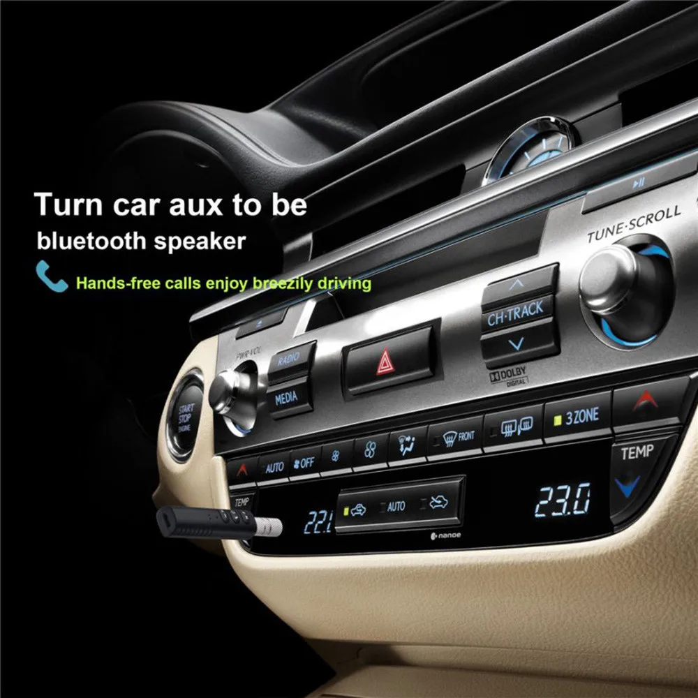 Handsfree 3,5 мм Jack Assist Bluetooth аудио приемник адаптер авто AUX комплект для динамика автомобильные наушники