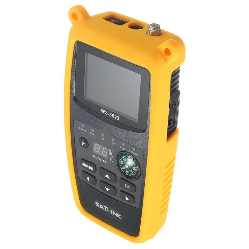 WS-6923 ЖК-DVB-S цифровой спутниковый измеритель сигнала Finder FTA USB 2,1 дюймов ЖК-экран 950~ 2150 МГц спутниковые finers