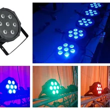 20 шт./лот, ADJ светодиодный par плоский свет 7x15 Вт RGBAW 5in1 Оттенок тонкий Вход IEC/выход DMX Megar Par38 костюм Go-Go вечерние стирка