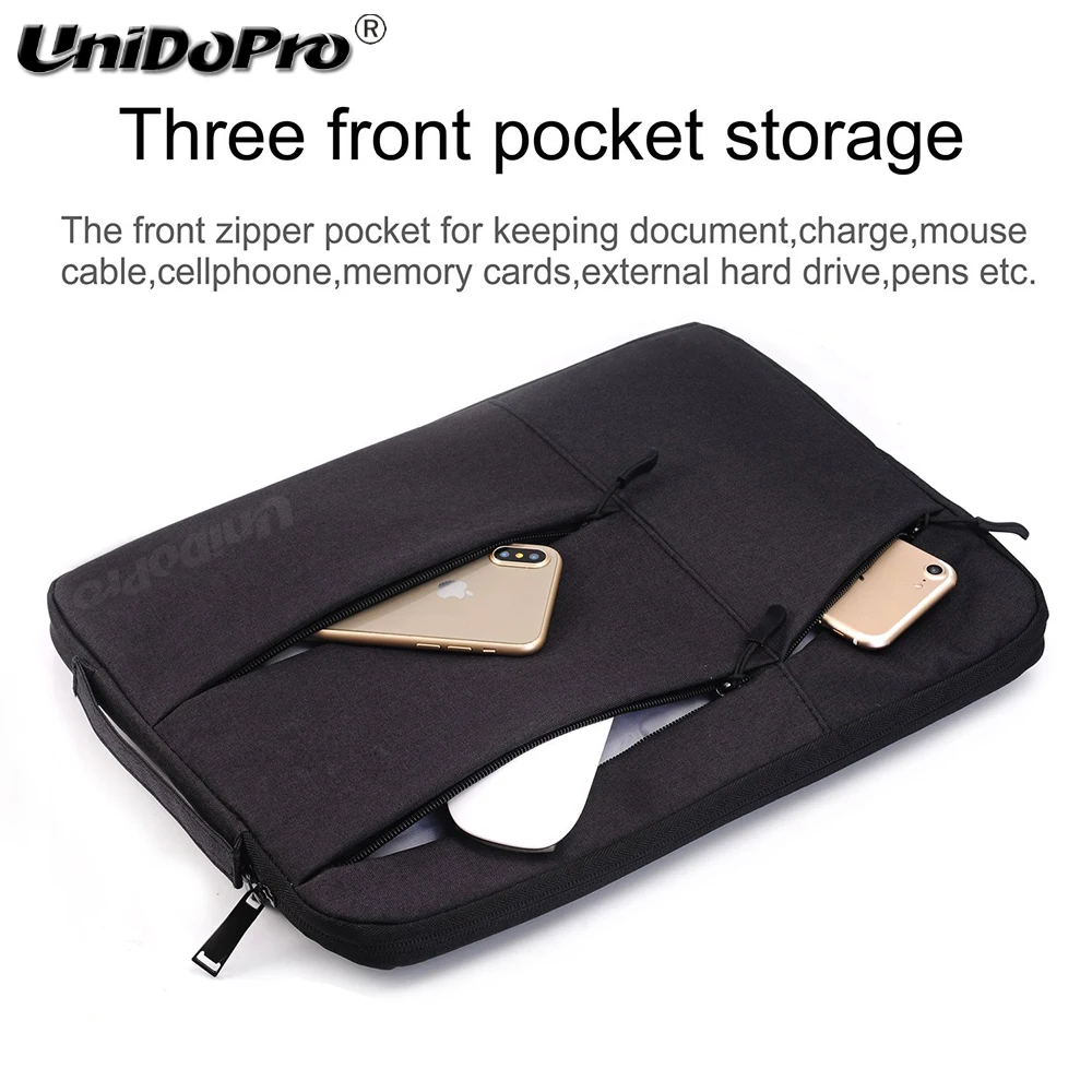 Unidopro Classic Sleeve Briefcase Notebook Aktentasche Case for ASUS F402BA-EB91 VivoBook 14 Laptop Mallette Carrying Bag Cover