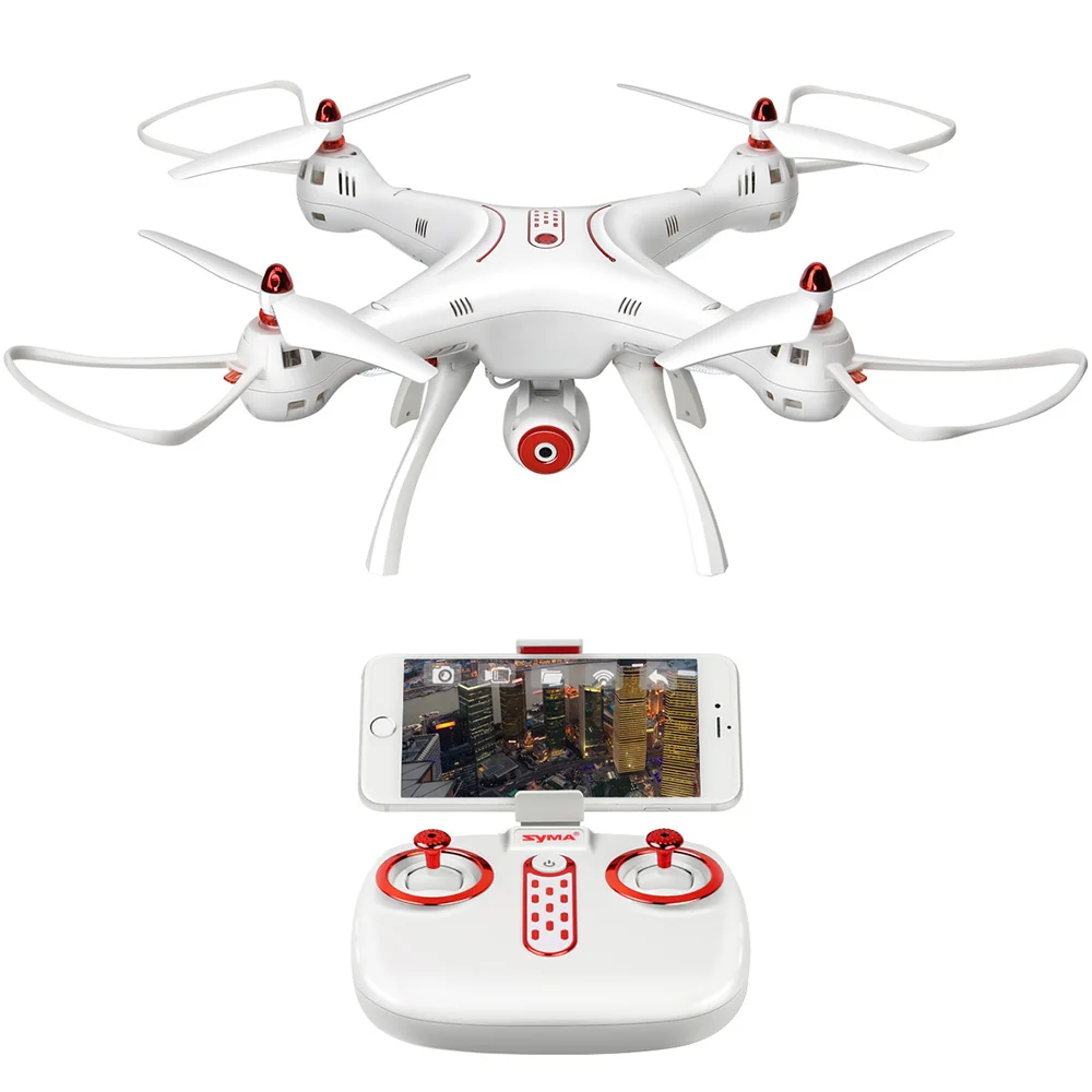 Квадрокоптер SYMA X8SW 2 4G Wi Fi FPV передача в реальном времени 4 канала 6 осей удержание