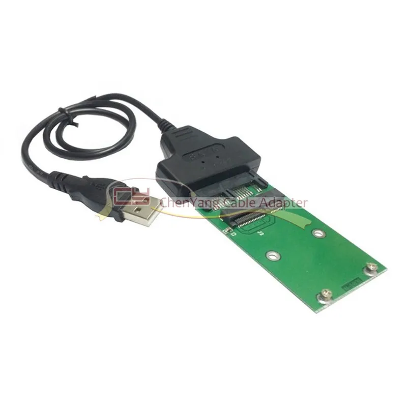Usb 2 0 для Mini PCI E mSATA SSD до 1 8 &quotMicro SATA 7 + 9 16pin адаптер плата PCBA жесткого диска|mini pci-e