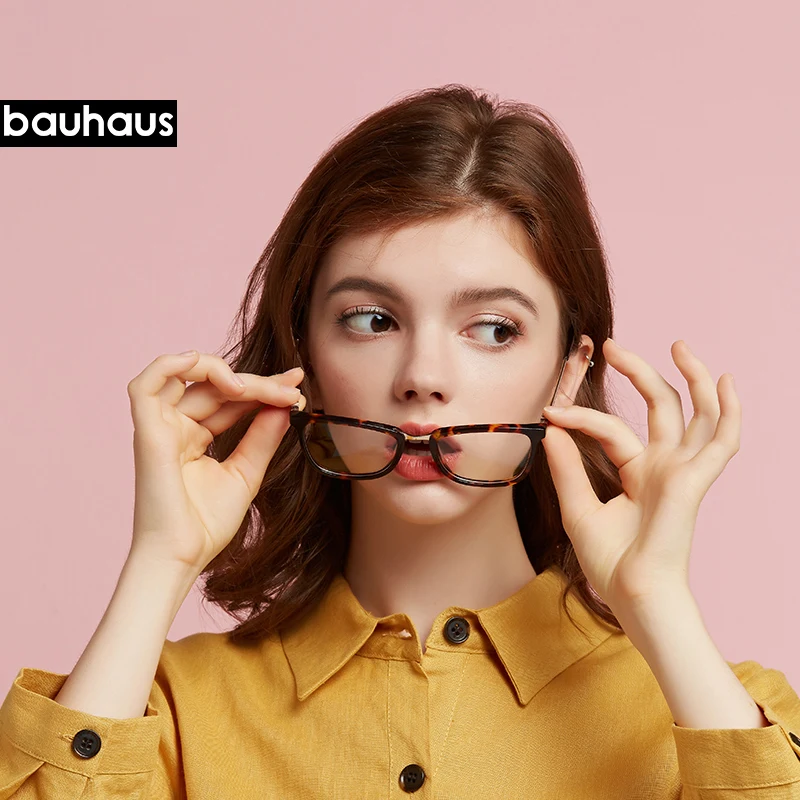 Bauhaus Высококачественная оправа для очков по рецепту Женские винтажные ацетатные