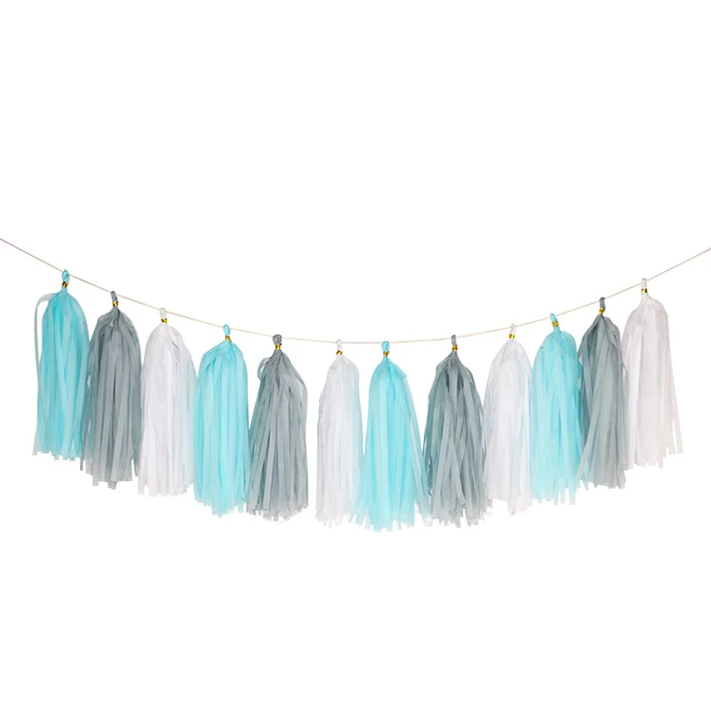 24Pcs-Set-Chic-DIY-White-Gray-Blue-Tissue-Paper-Pom-Pom-Flower-Ball-Folding-Fan-String(3)