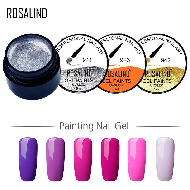 

ROSALIND Gel 1S Gel Lacquer 5ML 921-942 Colors UV LED Manicure DIY Nail Art Tips Gel Polish Design Nail Painting Varnish