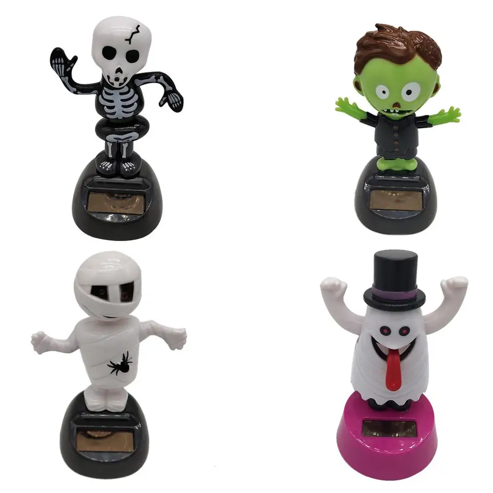 Dashboard Solar Dancing Toys,Car Shaking Head Dancer Doll Halloween Toy