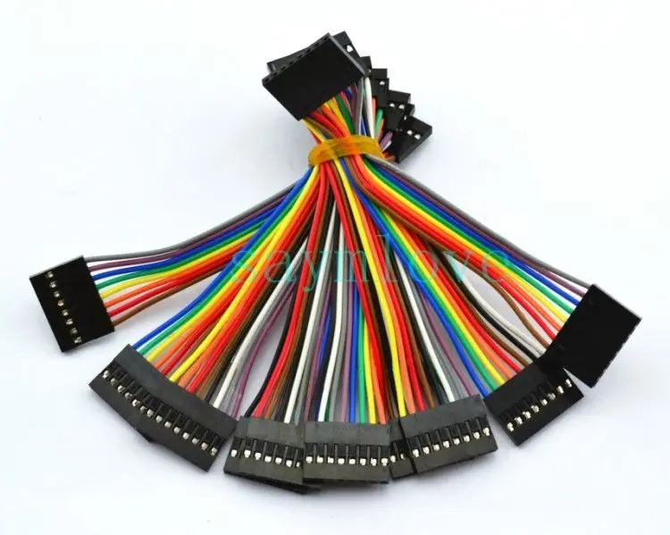 10 шт. 8pin 10 см 2,54 мм Женский Перемычка провода Dupont кабель для Arduino