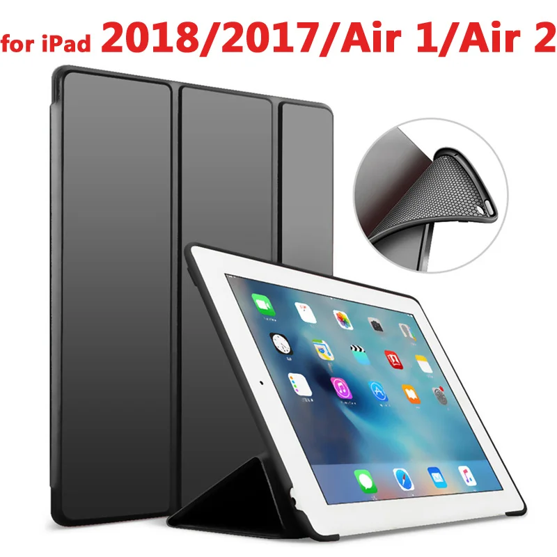 18 17 air1 air2 hei Умный чехол для Apple, iPad 9,7 /, чехол для iPad 5 6 Air 1 2 3 /i Pad Pro 10,5, Ультратонкий чехол из искусственной кожи - Цвет: 18 17 air1 air2 hei