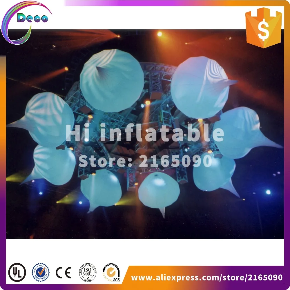 Us 1780 Innen Moderne Design Aufblasbare Hängen Led Kronleuchteraufblasbare Anhänger Beleuchtung Kugelfür Halle Dekoration In Ballons Zubehör