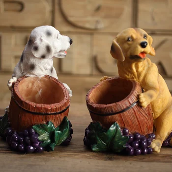 

Home Furnishing European crafts decorations of modern living room decoration decoration cabinet dog wine rack