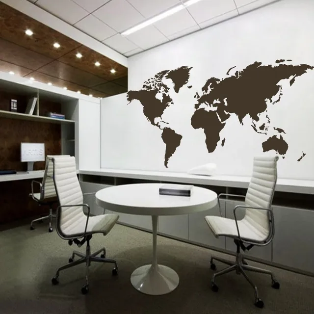 World Map Wall Decal The Whole Atlas Vinyl Art Sticker World Map Wall Decal The Whole Atlas Vinyl Art Sticker Home Office Decor 64