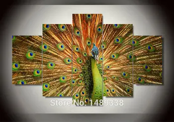 

Beautiful Peacock canvas wall painting for home decoration Modern Picture Set on Canvas Painting printed art picture