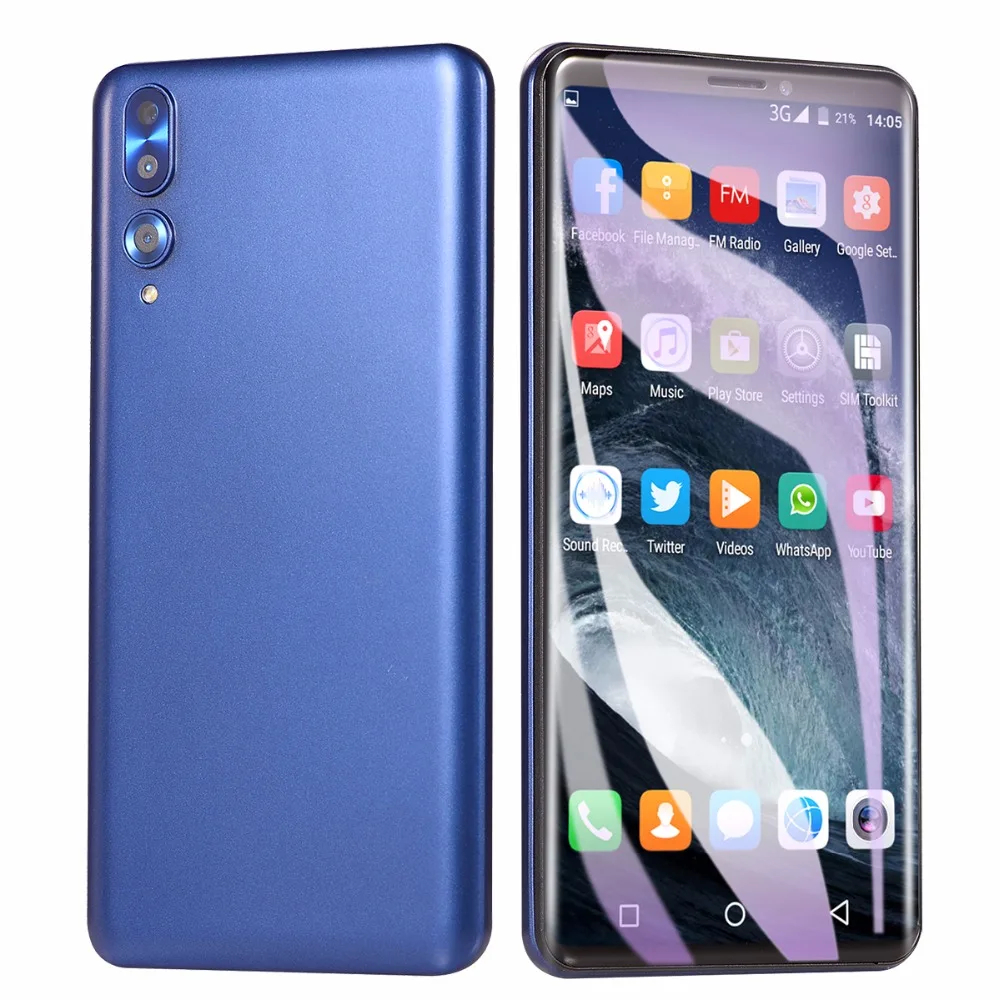 DHL, быстрая, сотовый телефон GuoPhone P20 Pro, четыре ядра, Android 6,0, 5,8 дюймов, ips, 854x480, 512 МБ ram, 4 Гб rom, две sim-карты, две камеры