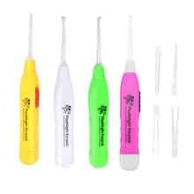 1 шт. ушной воск удалить ухо маринованные фонарик очиститель инструмент кюретка Электрический Очиститель ушей чистящее устройство для чистки ушей массаж