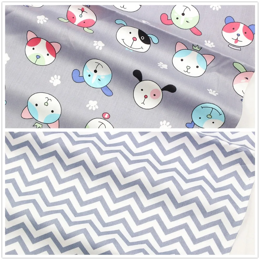 1682016 , Clothing accessories 50*150cm cartoon cotton fabric,crafts