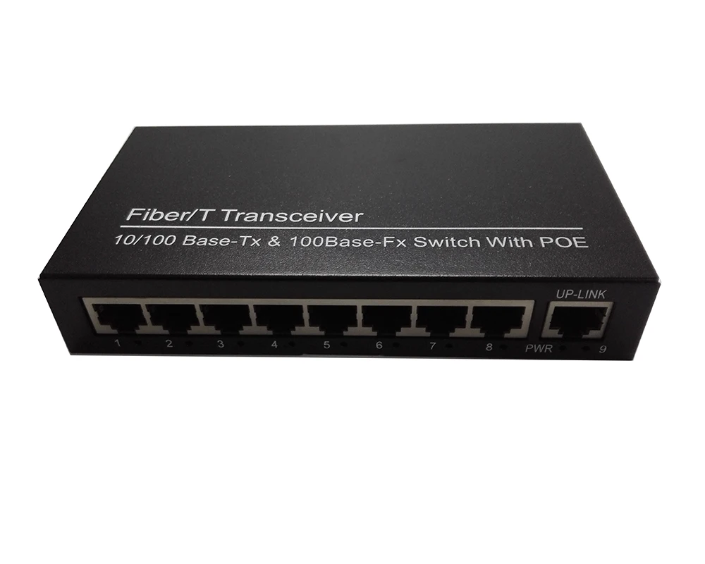 8ch PoE коммутатор 8 Порты и разъёмы S сети 9-Порты и разъёмы коммутатора ethernet 10/100 м IEEE802.3af/при стандартной выход: 120 Вт/48 В sup Порты и разъёмы NVR