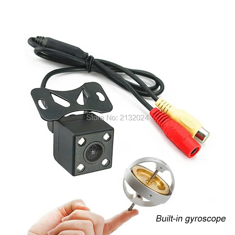 Accfly intelligent reversing track HD car rearview backup reverse camera 4 LED night vision 170 Degree with dynamic trajectory