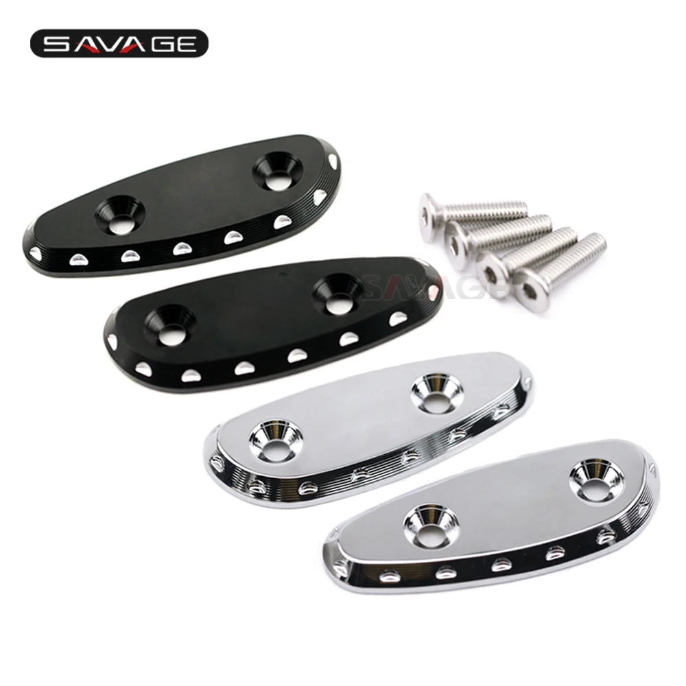 

New Mirrors Base Plates For SUZUKI GSX1300R GSX 1300R HAYABUSA 1999-2018 Motorcycle Accessories Ball Cut Edges Cap Fashion Logo
