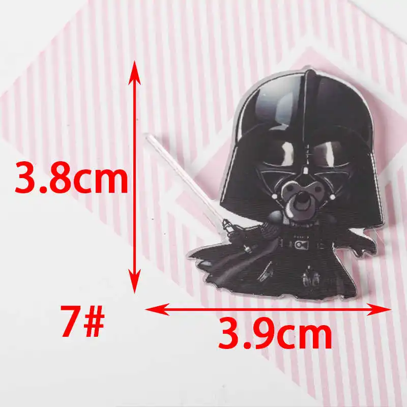 No7 Hot 1PCS America hero cartoon brooch Mix Icons On backpack Acrylic Badges Cartoon Pin Badges For Clothes Decoration Badge Z75 - Color: No7