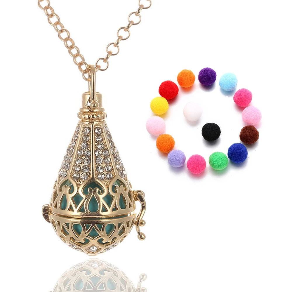 Essential Oil Aromatherapy Necklace Pregnant Woman With 3 Beads Fashion