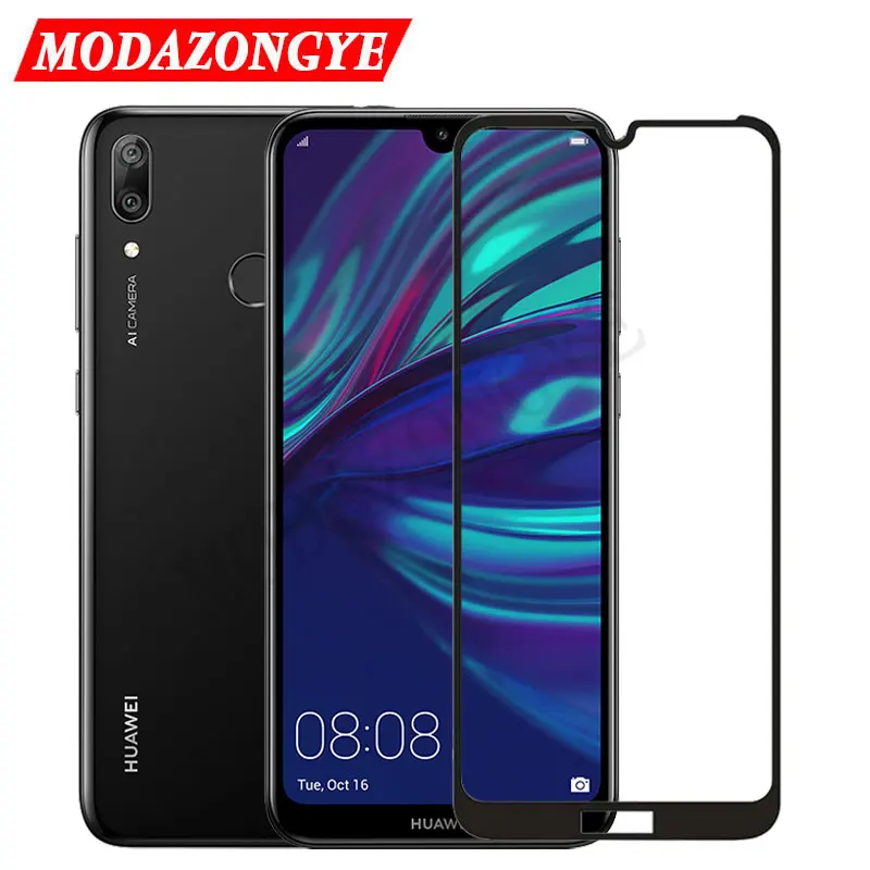 Защитное стекло для Huawei Y7 закаленное 2019 защита экрана Y 7 Y72019 2019|Защитные стёкла и