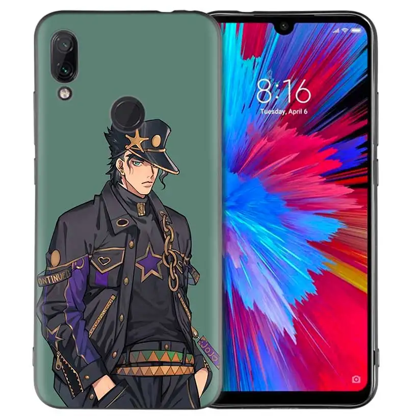 JoJo Необычные Приключения силиконовый чехол для Xiaomi Mi 9 8 Play A1 A2 Redmi Note 7 6 6A 5 Plus S2 GO Lite Pro Pocophone F1