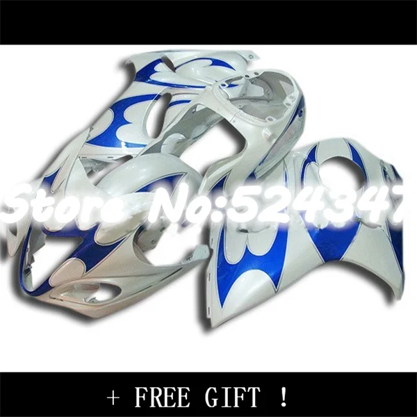 

Mold Silver blue Fairing Kit for A Hayabusa GSXR1300 08 09 10 11 12 GSXR 1300 2008 2009 2010 2011 2012 Fairings for SUZUKI-Nn