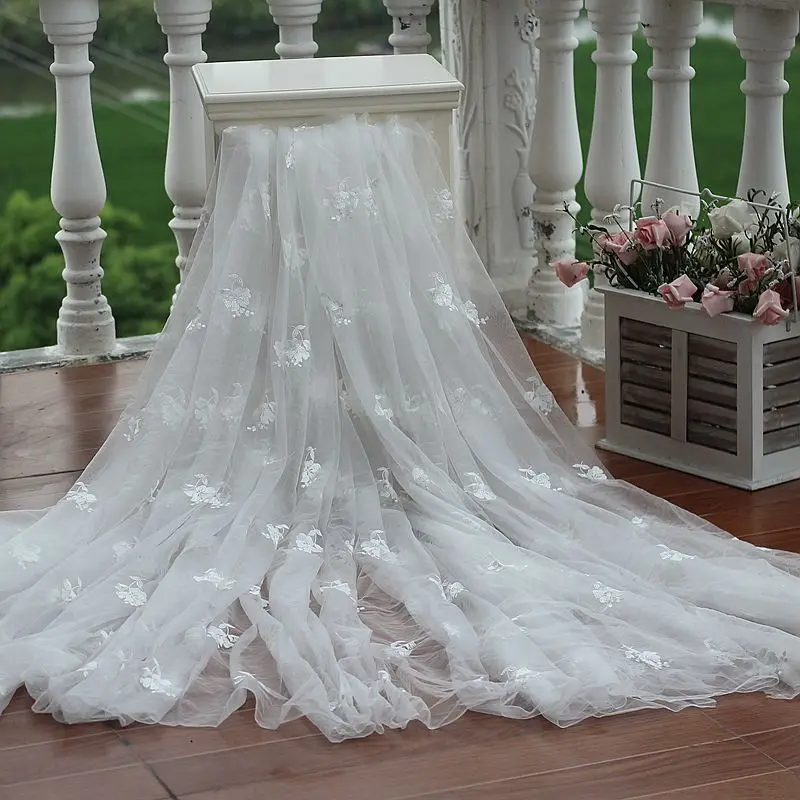

Free shipping width135cm Marsala Vintage Embroidered Lace Fabric in Silver Line, Wedding Gown Lace Fabric bridal gown