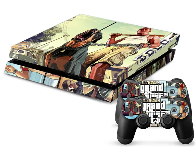 1set Gta 5 Game Vinyl Decal Skin Sticker For Playstation 4 Ps4