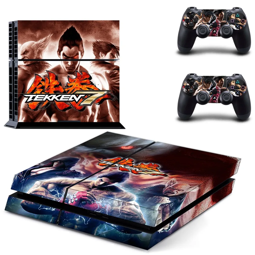 Игра Tekken 7 PS4 Кожа Наклейка виниловая для sony Playstation 4 консоль и 2 контроллера PS4 Кожа Наклейка