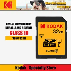 Kodak sd-карта 16 ГБ 32 ГБ 64 Гб 128 ГБ Флэш-карта памяти U1 U3 класс 10 высокая скорость Tarjeta sd для цифровой зеркальной камеры